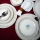 Conjunto de jantar 18 peças branco/multicolorido/porcelana