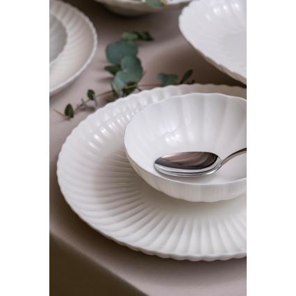 Conjunto de jantar 18 peças branco/porcelana