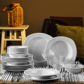 Conjunto de jantar 18 peças branco/porcelana