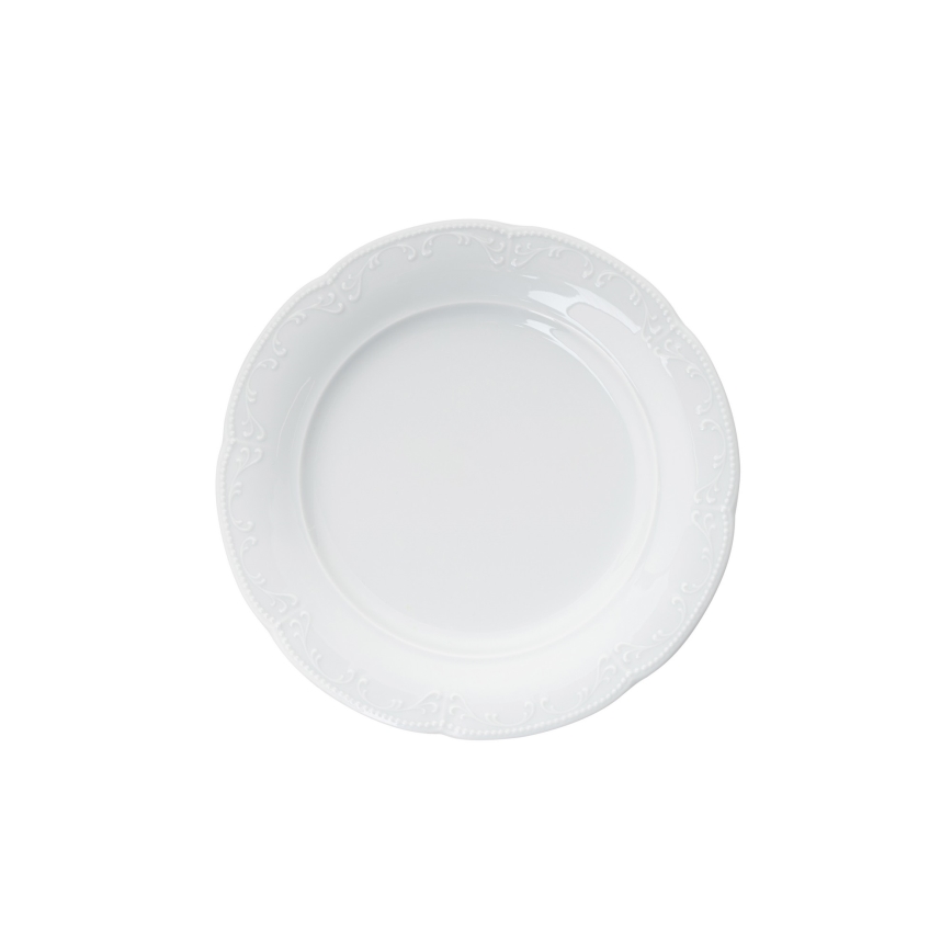 Conjunto de jantar 18 peças branco/porcelana