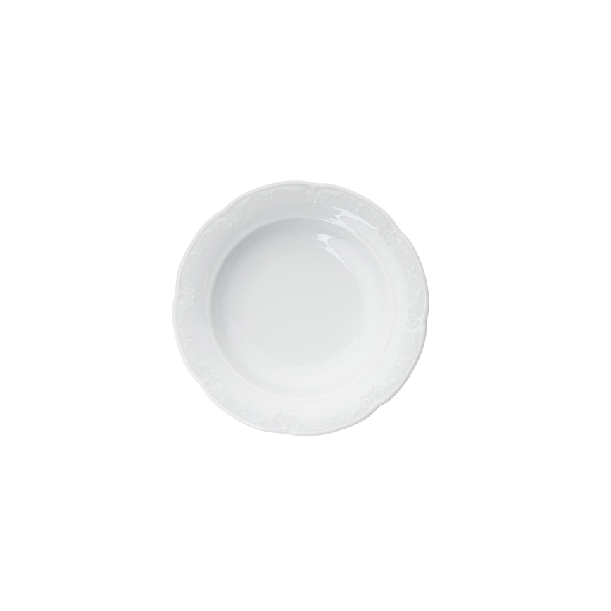 Conjunto de jantar 18 peças branco/porcelana