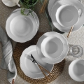 Conjunto de jantar 18 peças branco/porcelana