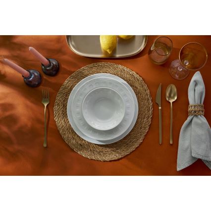 Conjunto de jantar 18 peças branco/porcelana
