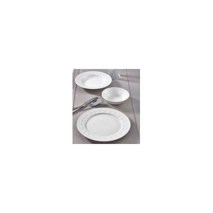 Conjunto de jantar 18 peças branco/porcelana