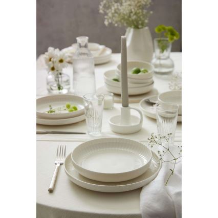 Conjunto de jantar 18 peças branco/porcelana