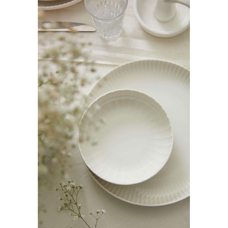 Conjunto de jantar 18 peças branco/porcelana