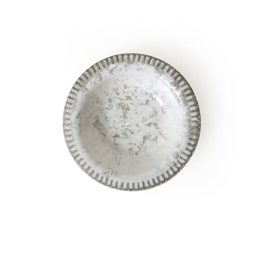 Conjunto de jantar 18 peças cinzento/cerâmica
