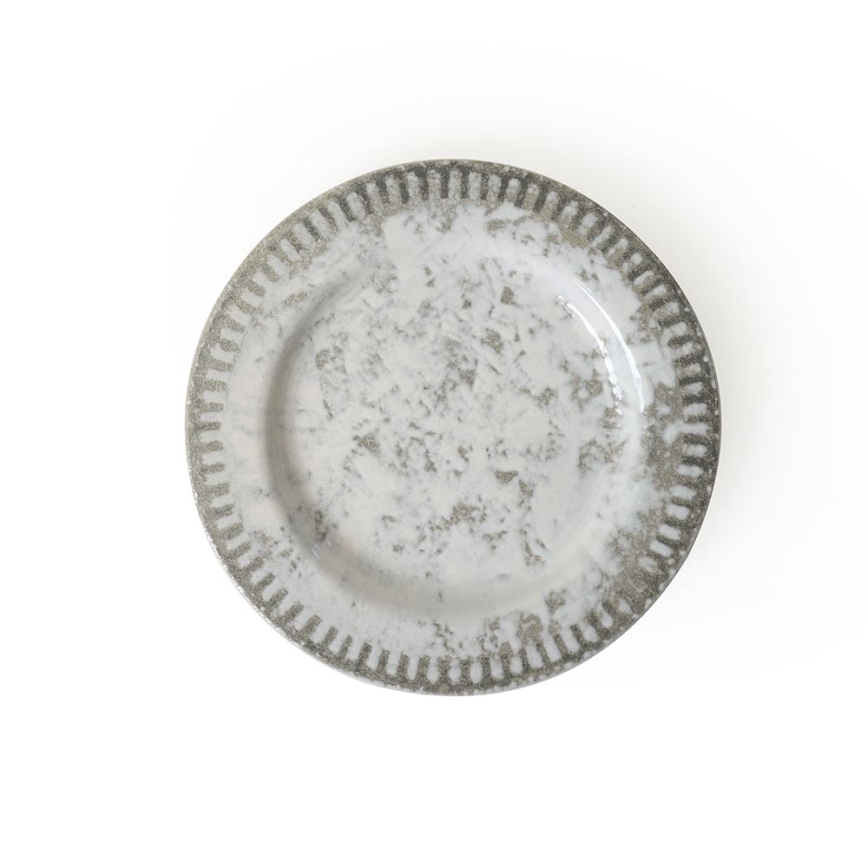 Conjunto de jantar 18 peças cinzento/cerâmica