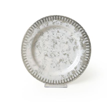 Conjunto de jantar 18 peças cinzento/cerâmica