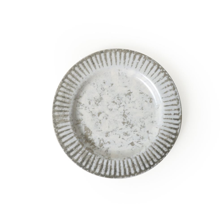 Conjunto de jantar 18 peças cinzento/cerâmica