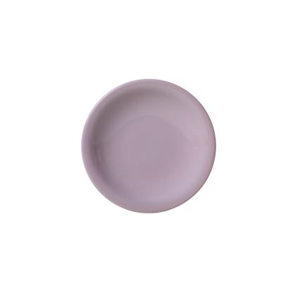 Conjunto de jantar 18 peças em cerâmica — roxo e branco
