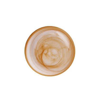 Conjunto de jantar 18 peças laranja/vidro