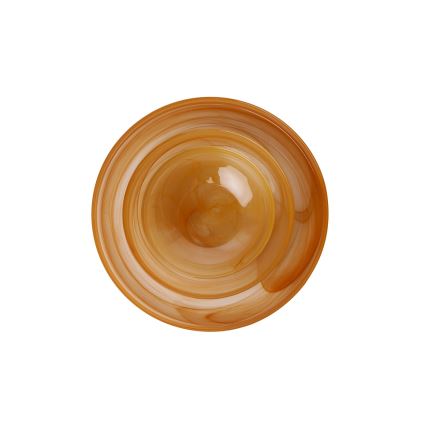 Conjunto de jantar 18 peças laranja/vidro