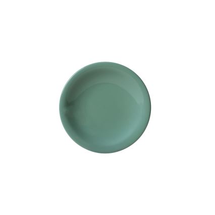 Conjunto de jantar 18 peças, verde/branco, em cerâmica