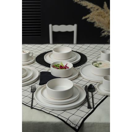 Conjunto de jantar 20 peças branco/cerâmica
