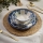 Conjunto de jantar 24 peças, azul/branco, em porcelana
