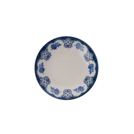 Conjunto de jantar 24 peças, azul/branco, em porcelana