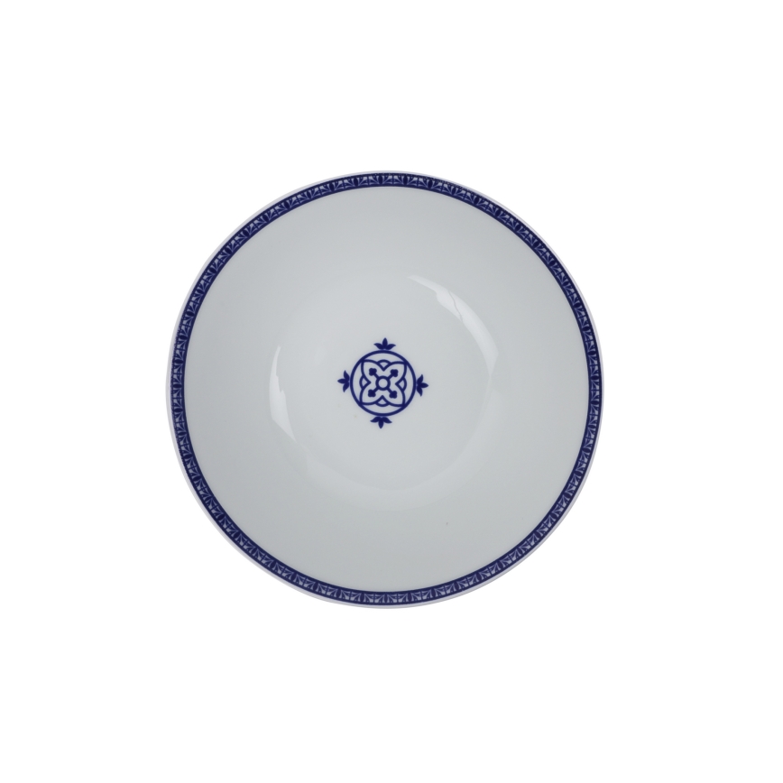Conjunto de jantar 24 peças azul/porcelana