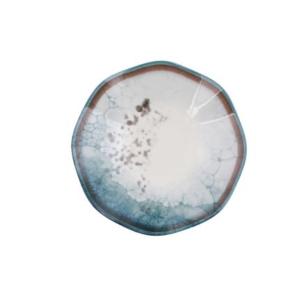 Conjunto de jantar 24 peças azul/porcelana