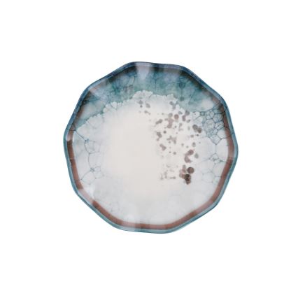 Conjunto de jantar 24 peças azul/porcelana