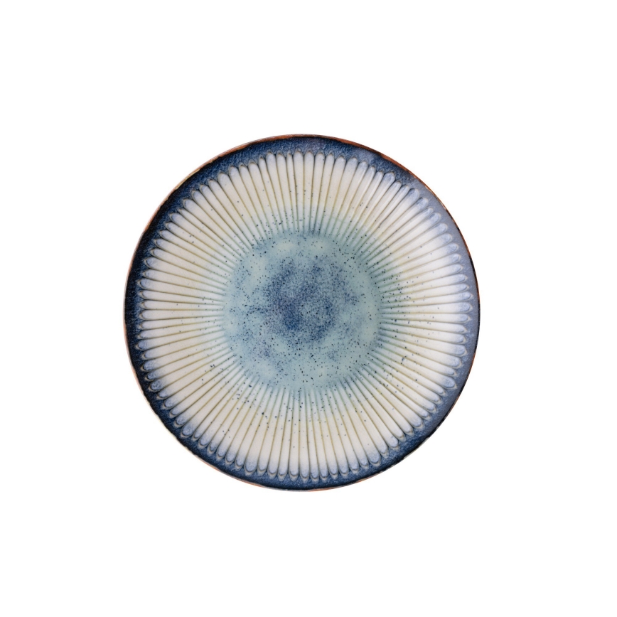 Conjunto de jantar 24 peças azul/porcelana