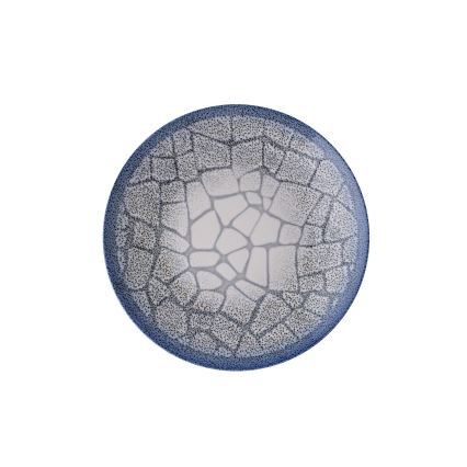 Conjunto de jantar 24 peças azul/porcelana