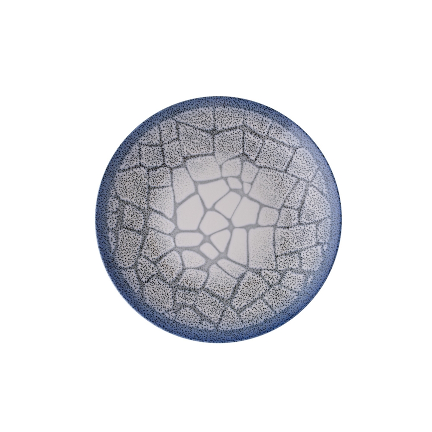 Conjunto de jantar 24 peças azul/porcelana