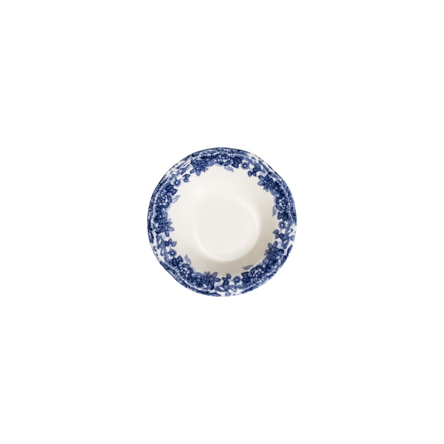 Conjunto de jantar 24 peças, branco/azul, em porcelana