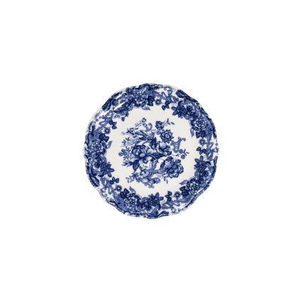 Conjunto de jantar 24 peças, branco/azul, em porcelana