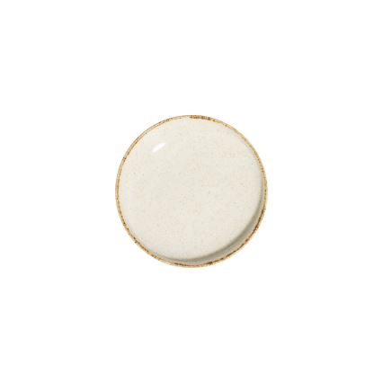 Conjunto de jantar 24 peças branco/bege/porcelana