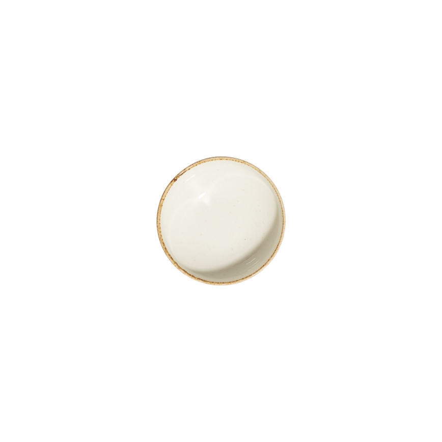 Conjunto de jantar 24 peças branco/bege/porcelana