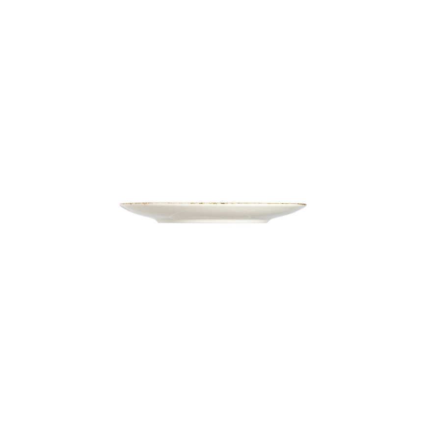 Conjunto de jantar 24 peças branco/bege/porcelana