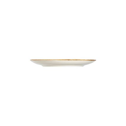 Conjunto de jantar 24 peças branco/bege/porcelana
