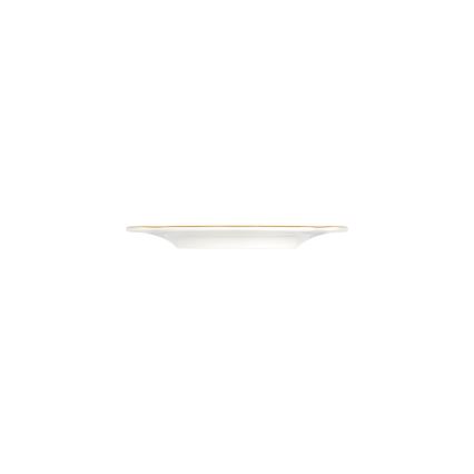 Conjunto de jantar 24 peças branco/dourado/porcelana