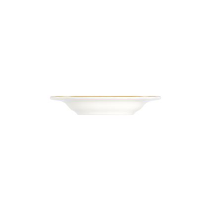 Conjunto de jantar 24 peças branco/dourado/porcelana