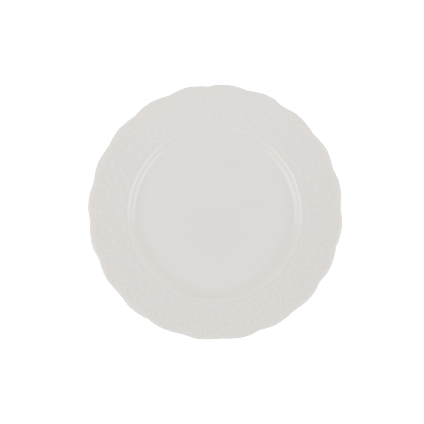 Conjunto de jantar 24 peças branco/porcelana