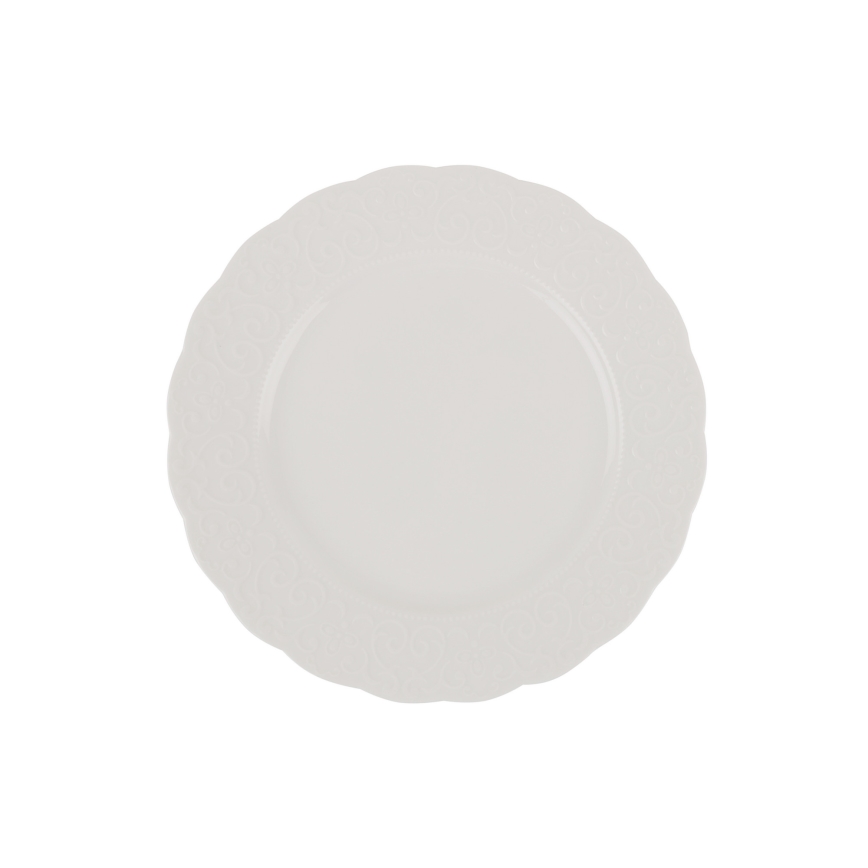 Conjunto de jantar 24 peças branco/porcelana
