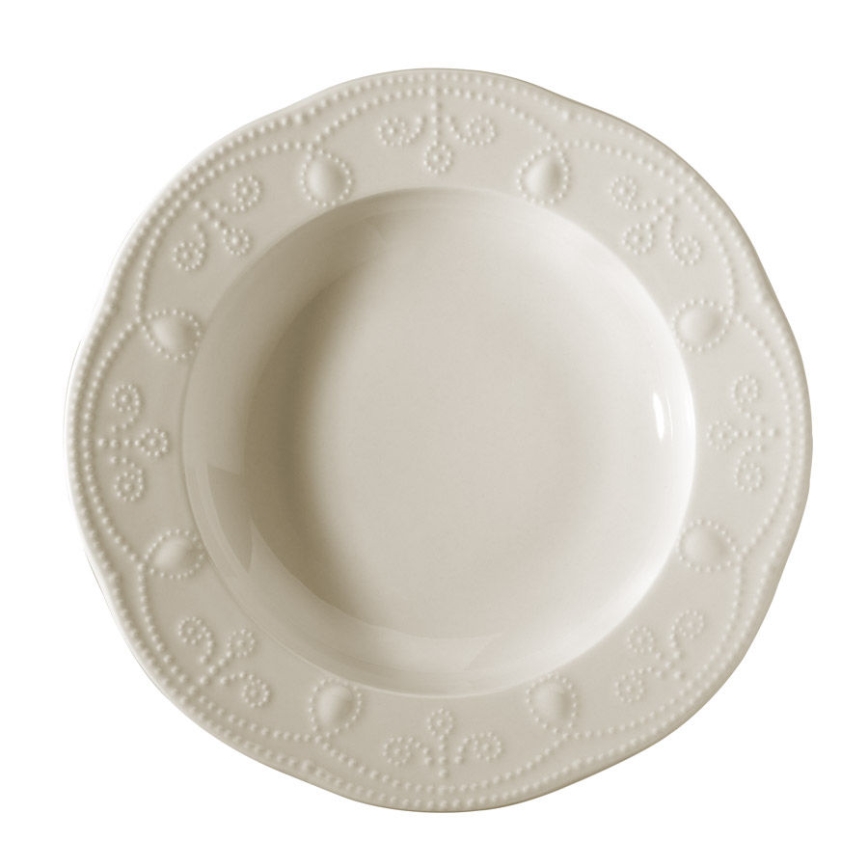 Conjunto de jantar 24 peças branco/porcelana
