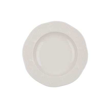 Conjunto de jantar 24 peças branco/porcelana