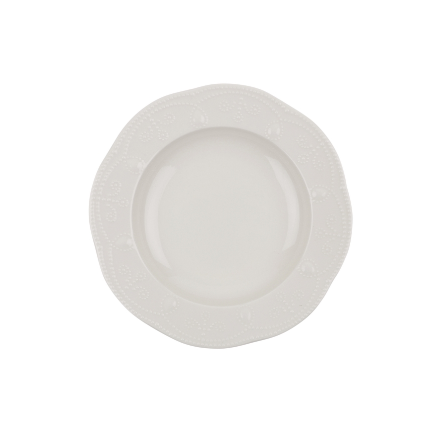 Conjunto de jantar 24 peças branco/porcelana