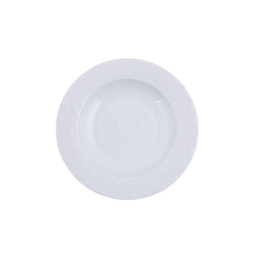 Conjunto de jantar 24 peças branco/porcelana