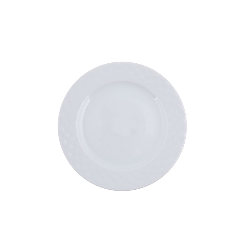 Conjunto de jantar 24 peças branco/porcelana
