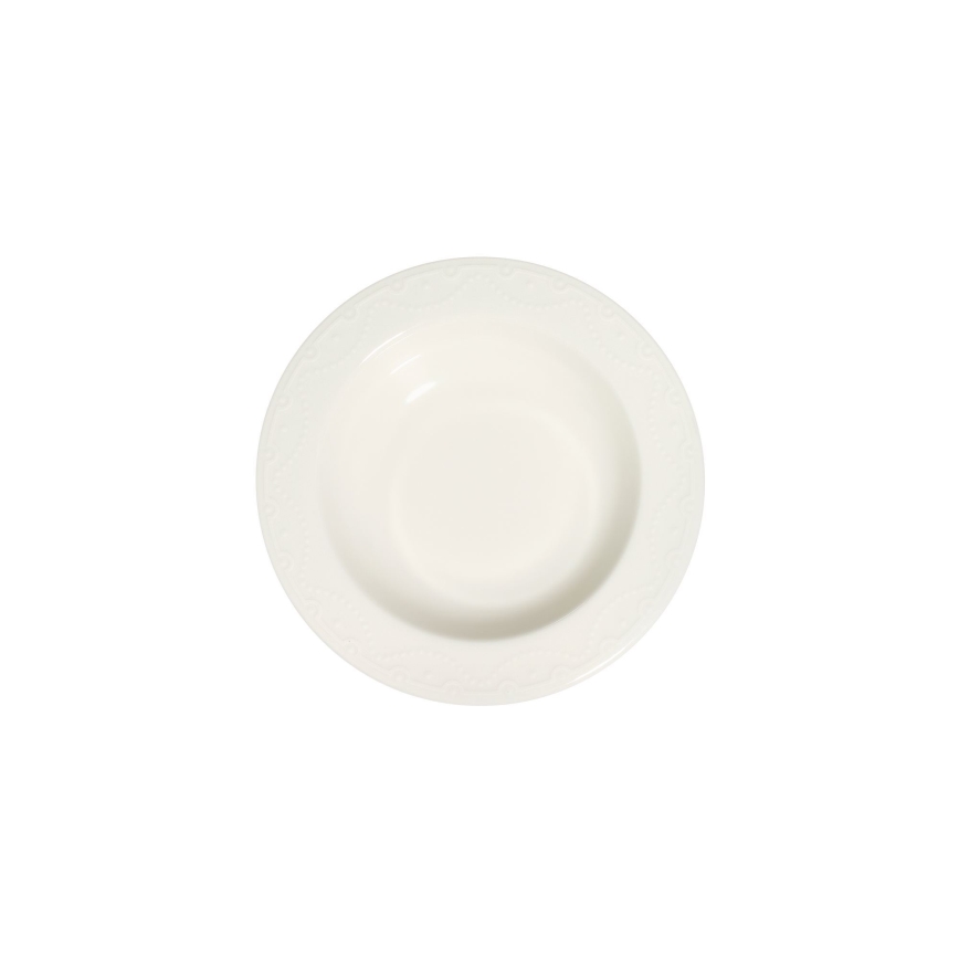 Conjunto de jantar 24 peças, branco/porcelana