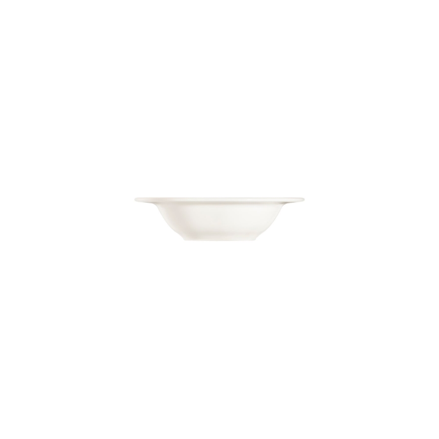 Conjunto de jantar 24 peças branco/prateado/porcelana