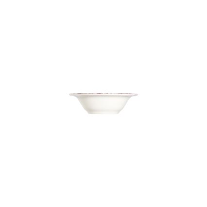 Conjunto de jantar 24 peças, branco/rosa, porcelana