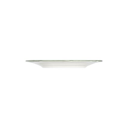 Conjunto de jantar 24 peças branco/verde/porcelana