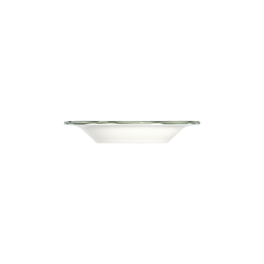 Conjunto de jantar 24 peças branco/verde/porcelana