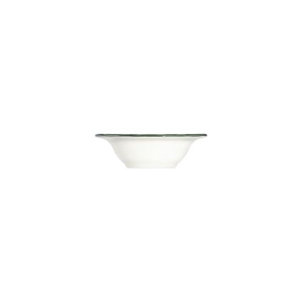 Conjunto de jantar 24 peças branco/verde/porcelana