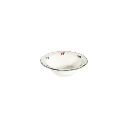 Conjunto de jantar 24 peças branco/verde porcelana