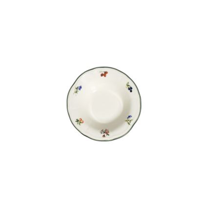 Conjunto de jantar 24 peças branco/verde porcelana